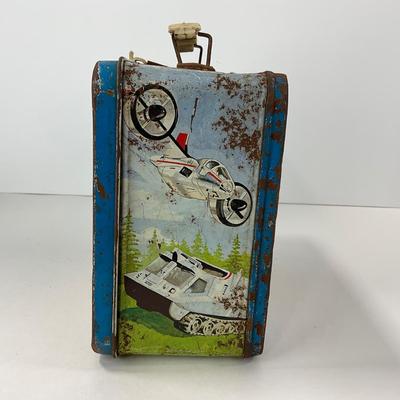 -122- COLLECTIBLE | UFO Space Metal Lunch Box