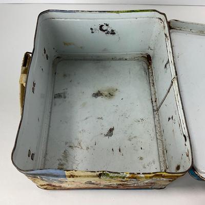 -122- COLLECTIBLE | UFO Space Metal Lunch Box