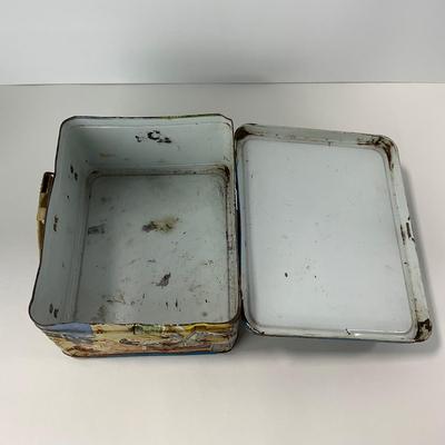-122- COLLECTIBLE | UFO Space Metal Lunch Box