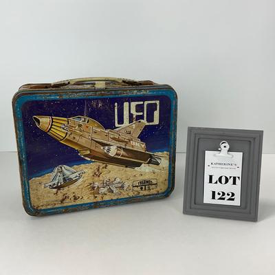 -122- COLLECTIBLE | UFO Space Metal Lunch Box