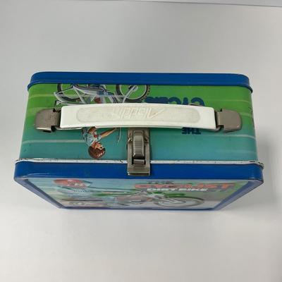 -123- COLLECTIBLE | The Cyclist Dirt Bike Lunch Box With Thermos