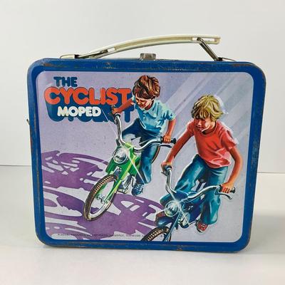 -123- COLLECTIBLE | The Cyclist Dirt Bike Lunch Box With Thermos