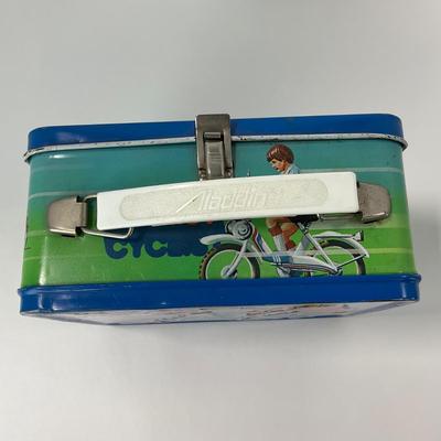 -123- COLLECTIBLE | The Cyclist Dirt Bike Lunch Box With Thermos