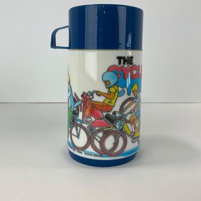 -123- COLLECTIBLE | The Cyclist Dirt Bike Lunch Box With Thermos