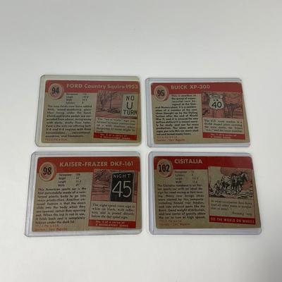 -127- COLLECTIBLE | 1953 Topps Wheels Of Today Car Cards