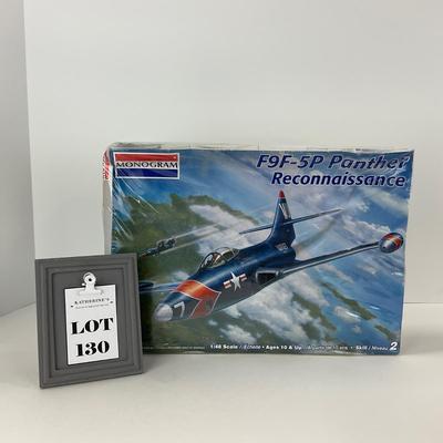 -130- MODEL | Sealed Monogram F9F-5P Panther Reconnaissance Jet 1:48 Scale