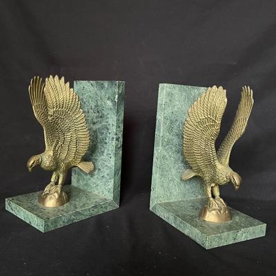 Brass & Marble Bookends, 1776 Commemorative Carnival Glass & More (LR-SS)