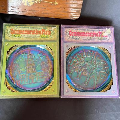 Brass & Marble Bookends, 1776 Commemorative Carnival Glass & More (LR-SS)