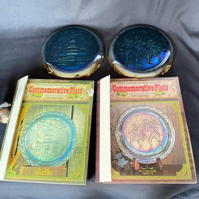 Brass & Marble Bookends, 1776 Commemorative Carnival Glass & More (LR-SS)