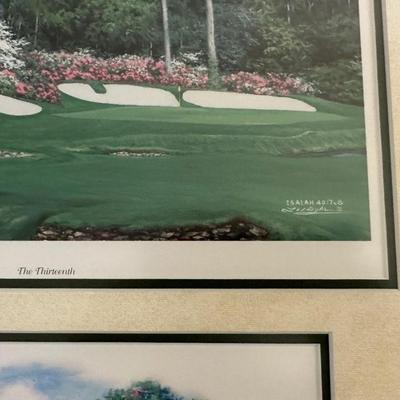3 FRAMED PICTURES OF THE MASTERS 