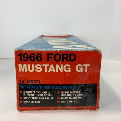 -142- CAR | Vintage AMF Wen-Mac Motorized 1966 Ford Mustang GT With Box