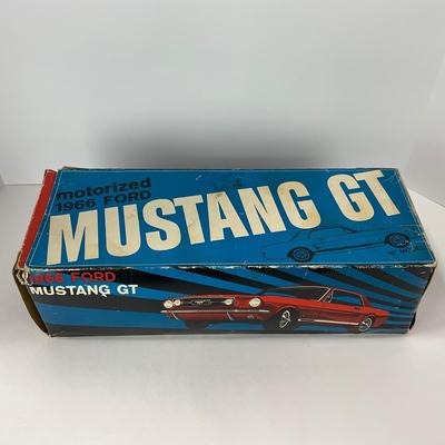 -142- CAR | Vintage AMF Wen-Mac Motorized 1966 Ford Mustang GT With Box