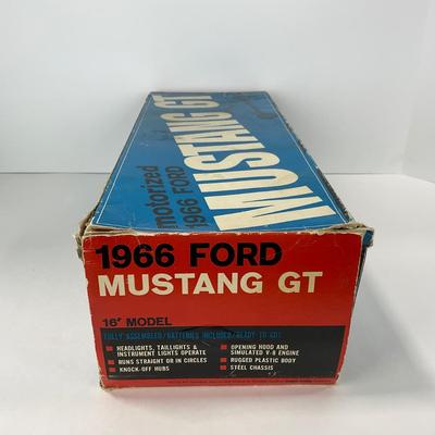 -142- CAR | Vintage AMF Wen-Mac Motorized 1966 Ford Mustang GT With Box