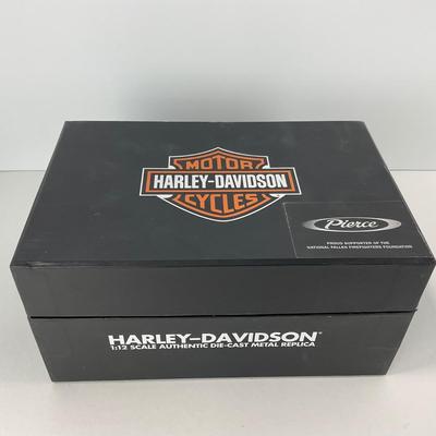 -144- DIECAST | Harley Davidson Pierce Fire Fighter Diecast Motorcycle 1:12 Scale