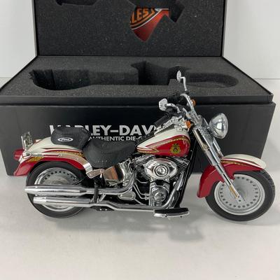 -144- DIECAST | Harley Davidson Pierce Fire Fighter Diecast Motorcycle 1:12 Scale