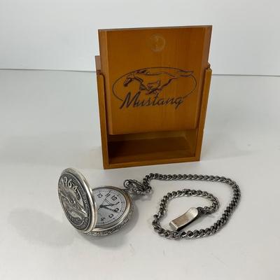 -146- COLLECTIBLE | 1964 Mustang Pocket Watch With Box
