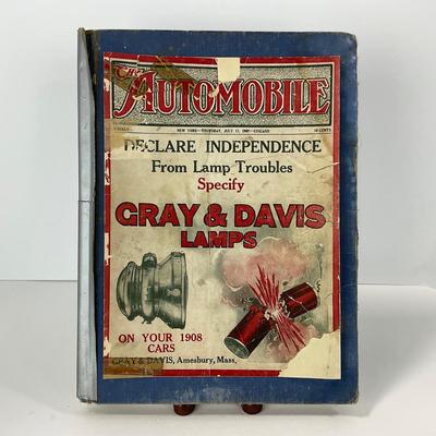 -150- COLLECTIBLE | 1907 Automobile Magazine Bound To Hardcover