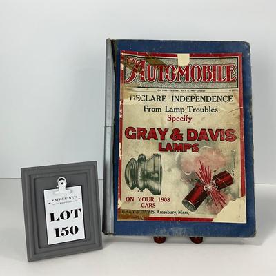 -150- COLLECTIBLE | 1907 Automobile Magazine Bound To Hardcover