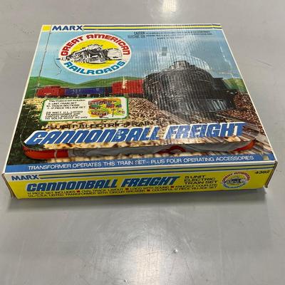 -152- TRAINS | Marx Cannonball Freight Train Set In Box