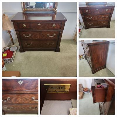Drexel Heritage Chippendale Style Dresser 3 Drawer Chest 40x20x34H