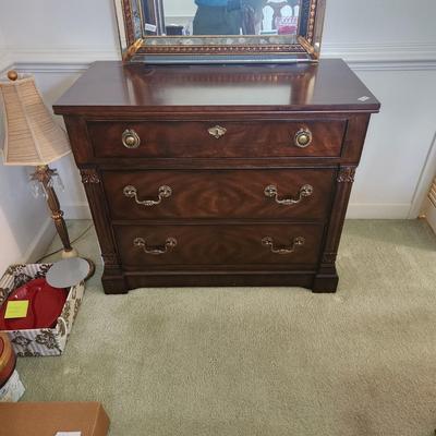 Drexel Heritage Chippendale Style Dresser 3 Drawer Chest 40x20x34H