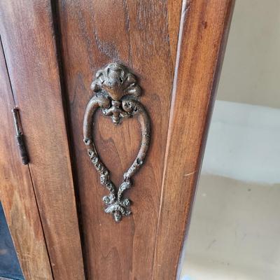 Antique Vintage 3 Shelves China Hutch 36Wx14Dx58H