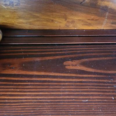 Antique Vintage 3 Shelves China Hutch 36Wx14Dx58H
