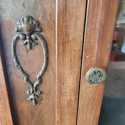 Antique Vintage 3 Shelves China Hutch 36Wx14Dx58H