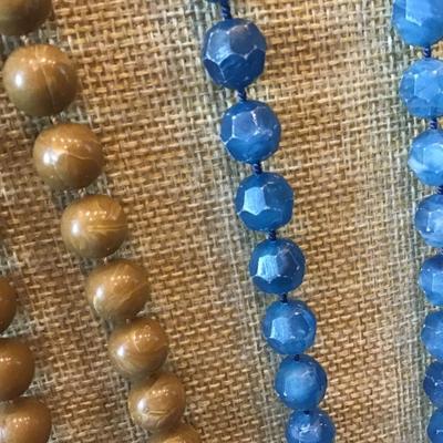 Vintage Faux Beaded Necklaces