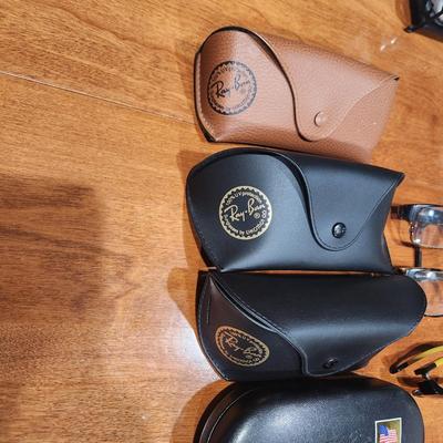 Large Lot of eye Glasses & Frames Ray-Ban Cases
