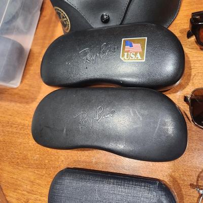 Large Lot of eye Glasses & Frames Ray-Ban Cases