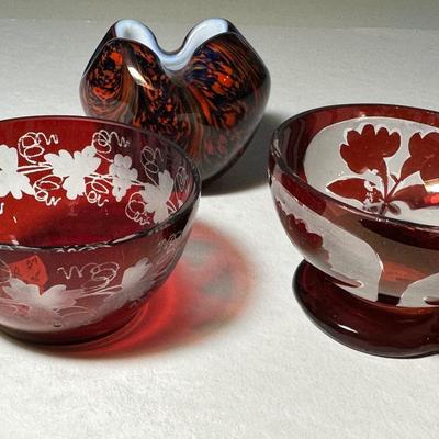 Lot of 3 Red Salts