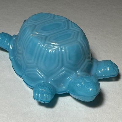 Turquoise Blue Turtle open Salt