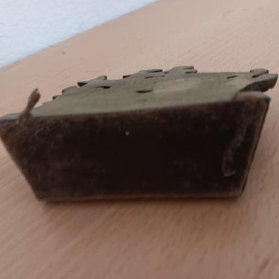 Vintage Sailing Ship Made of real Horn and a Heavy Brass Columbus Santa Maria Pirate Ship Metal