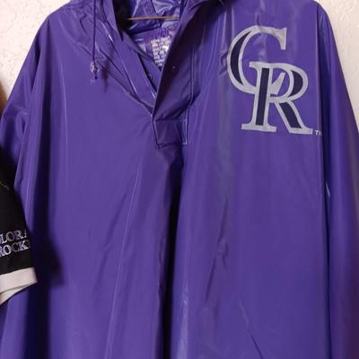 Colorado Rockies Rain Jacket - Nike T-shirt and a zip up jacket