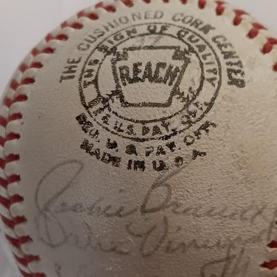 Signed Baseball - Baltimore Oriels Baltimore Orioles Lots of signatures.- Bob Johnson - Dave Vineyard - Jerry Adair