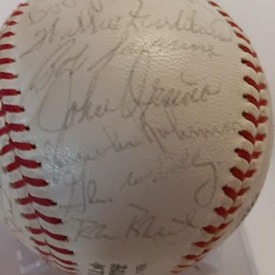 Signed Baseball - Baltimore Oriels Baltimore Orioles Lots of signatures.- Bob Johnson - Dave Vineyard - Jerry Adair