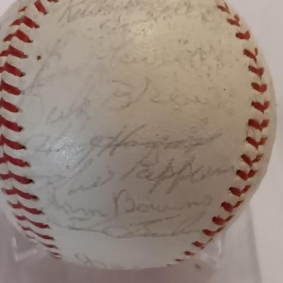 Signed Baseball - Baltimore Oriels Baltimore Orioles Lots of signatures.- Bob Johnson - Dave Vineyard - Jerry Adair