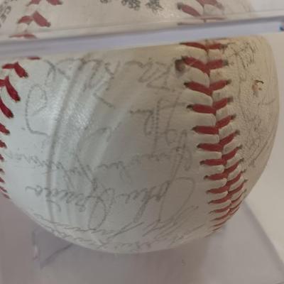 Signed Baseball - Baltimore Oriels Baltimore Orioles Lots of signatures.- Bob Johnson - Dave Vineyard - Jerry Adair