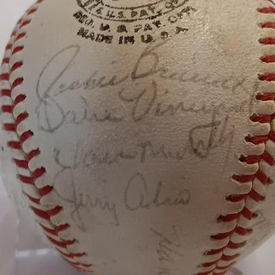 Signed Baseball - Baltimore Oriels Baltimore Orioles Lots of signatures.- Bob Johnson - Dave Vineyard - Jerry Adair