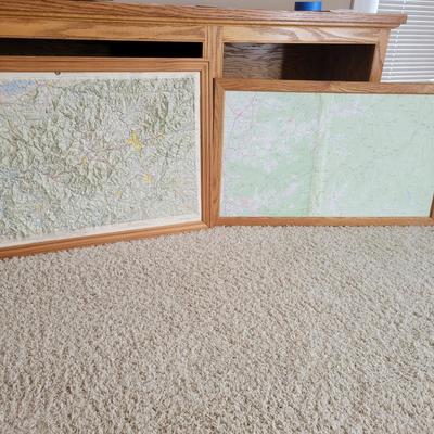 Framed North Carolina Topographical Maps (D2-DW)