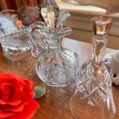 Vintage Antique Mixed Collectibles Lot - Lenox, Milk Glass, Blown Glass