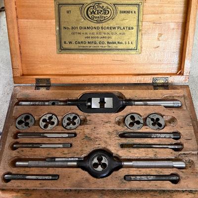 Vintage Antique Wood Handle Tools
