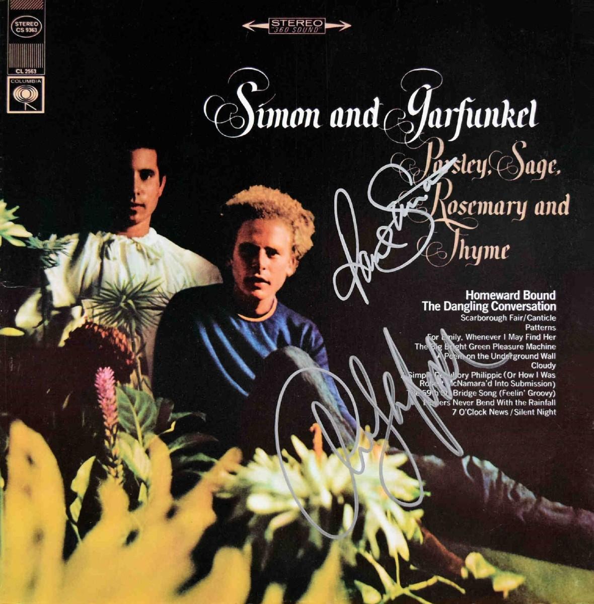 Simon & Garfunkel signed Parsley, Sage, Rosemary and Thyme album