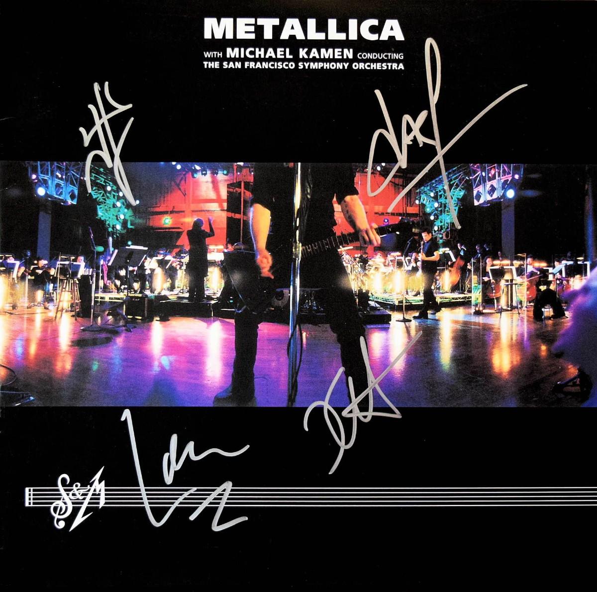Metallica band signed S&M album | EstateSales.org