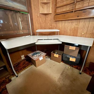 Metal & Wood Corner Desk (O-SS)