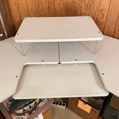 Metal & Wood Corner Desk (O-SS)