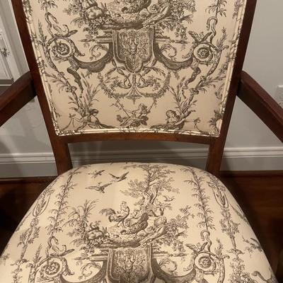 PAIR OF TOILLE CHAIRS