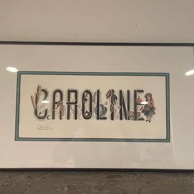 CAROLINE NAME PRINT