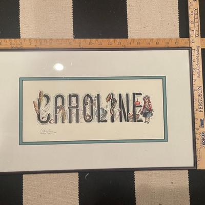 CAROLINE NAME PRINT
